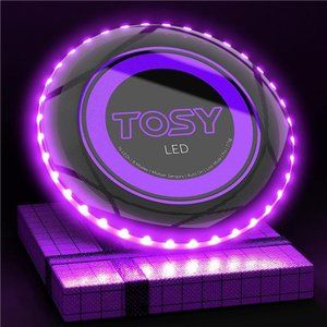 36 & 360 LED Flying Disc - Extremely Bright, Smart Auto Light Up, 175g Frisbee